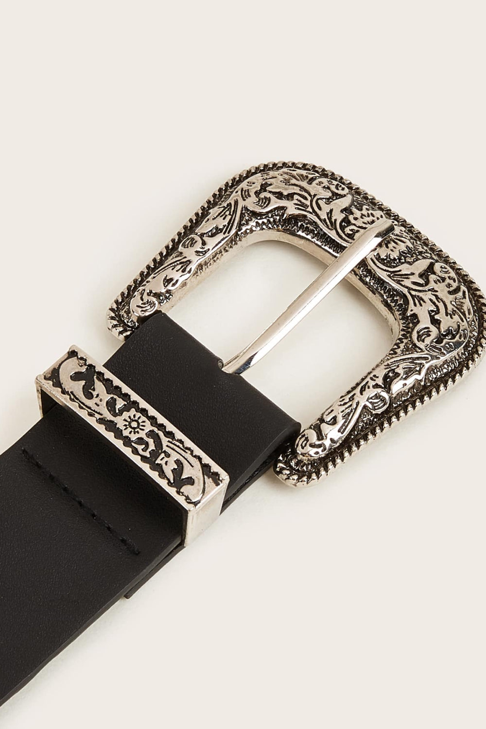 Double Row Studded PU Leather Belt-Teresa&#39;s Fashionista LLC