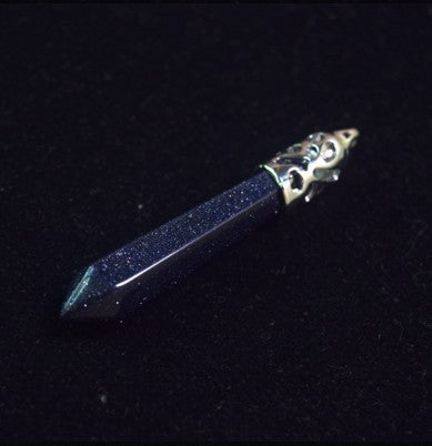 Natural Crystal Hexagonal Prism Bullet Pendant-Teresa&#39;s Fashionista LLC