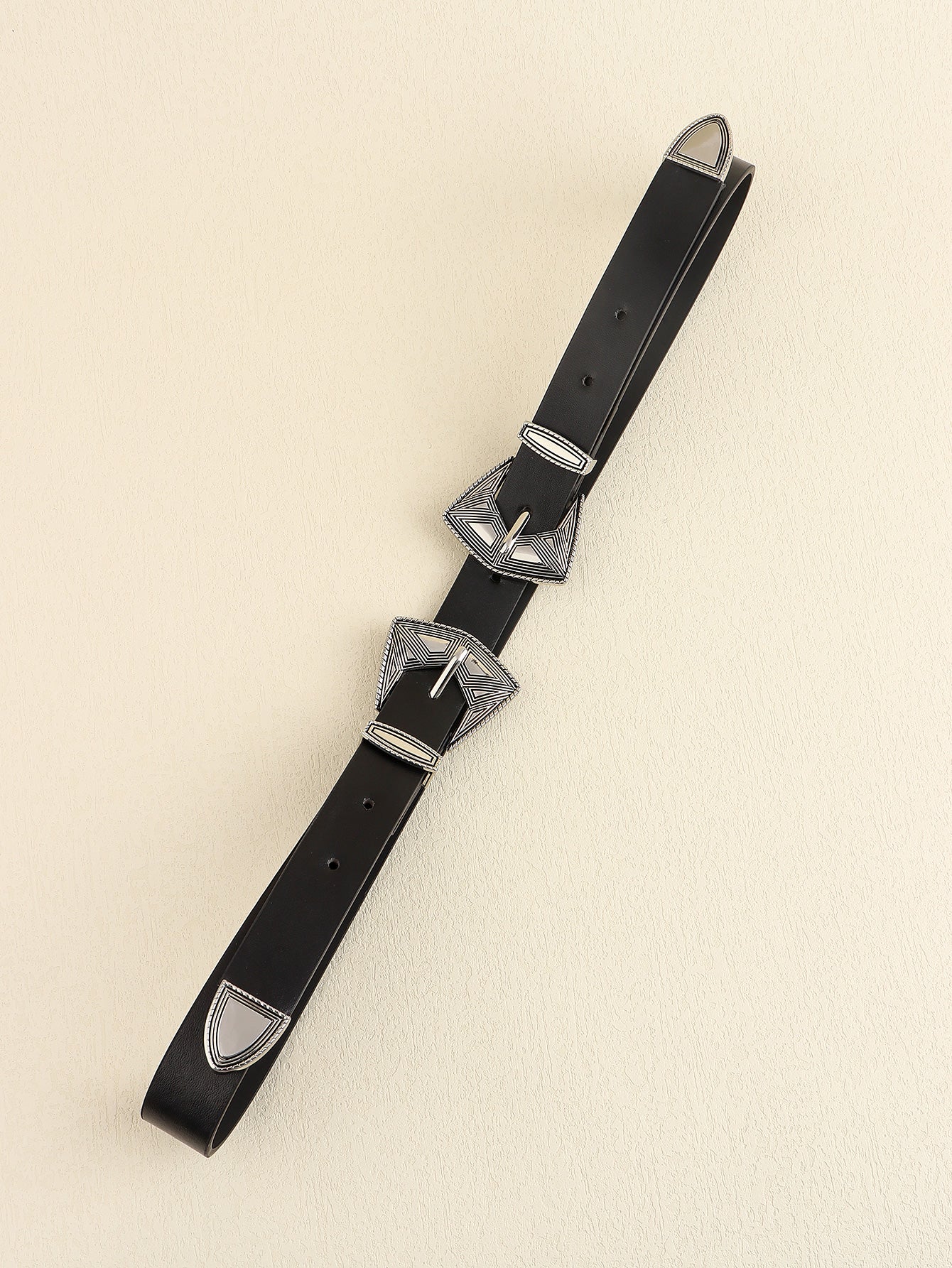 Double Buckle PU Leather Belt-Teresa&#39;s Fashionista LLC