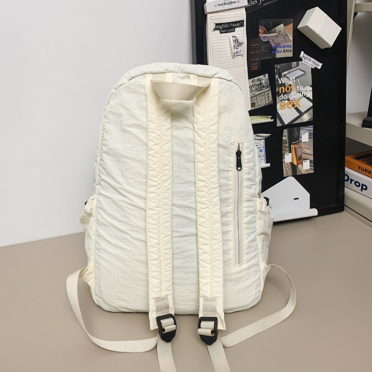 Drawstring Nylon Backpack Bag-Teresa&#39;s Fashionista LLC