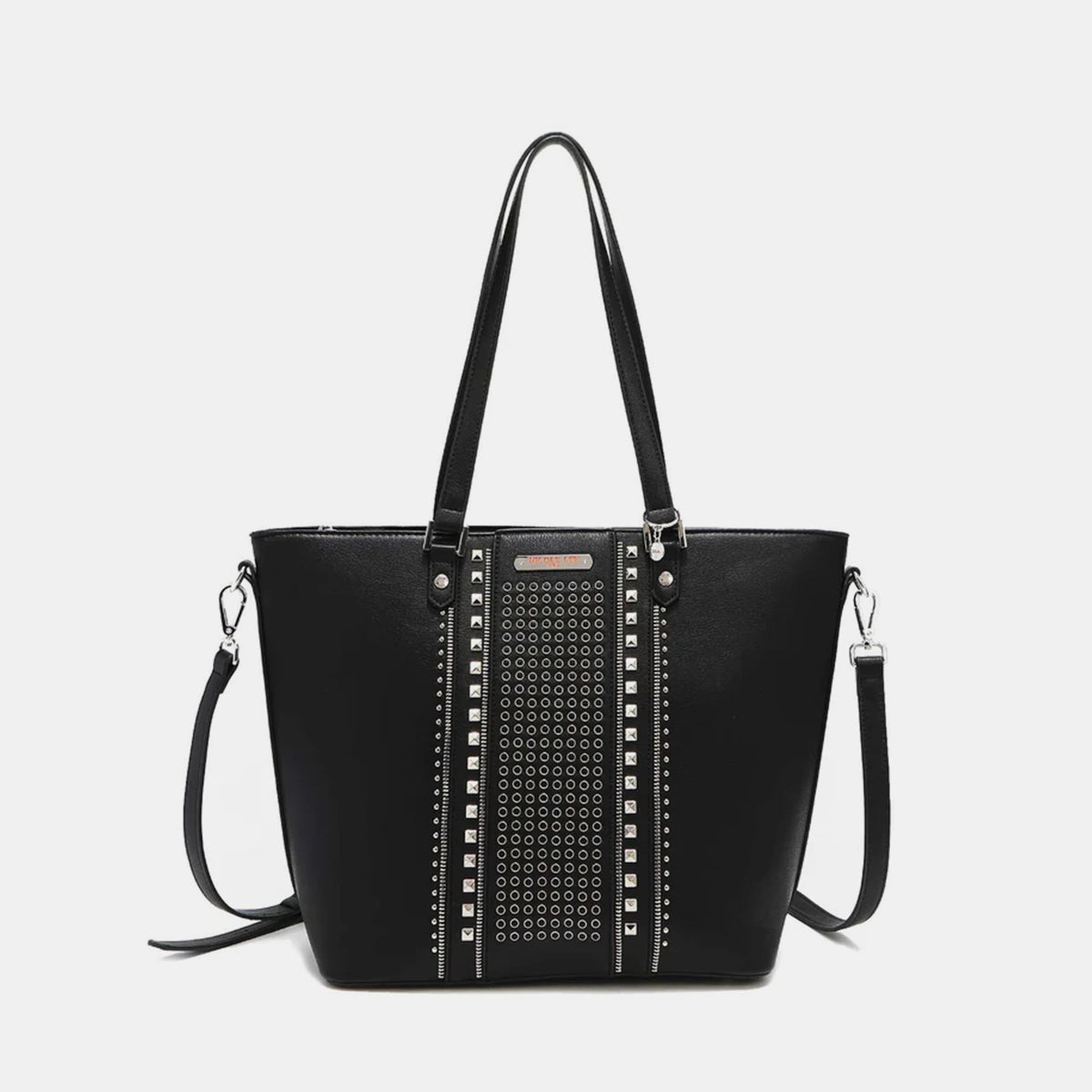 Nicole Lee USA Studded Decor Tote Bag-Teresa&#39;s Fashionista LLC