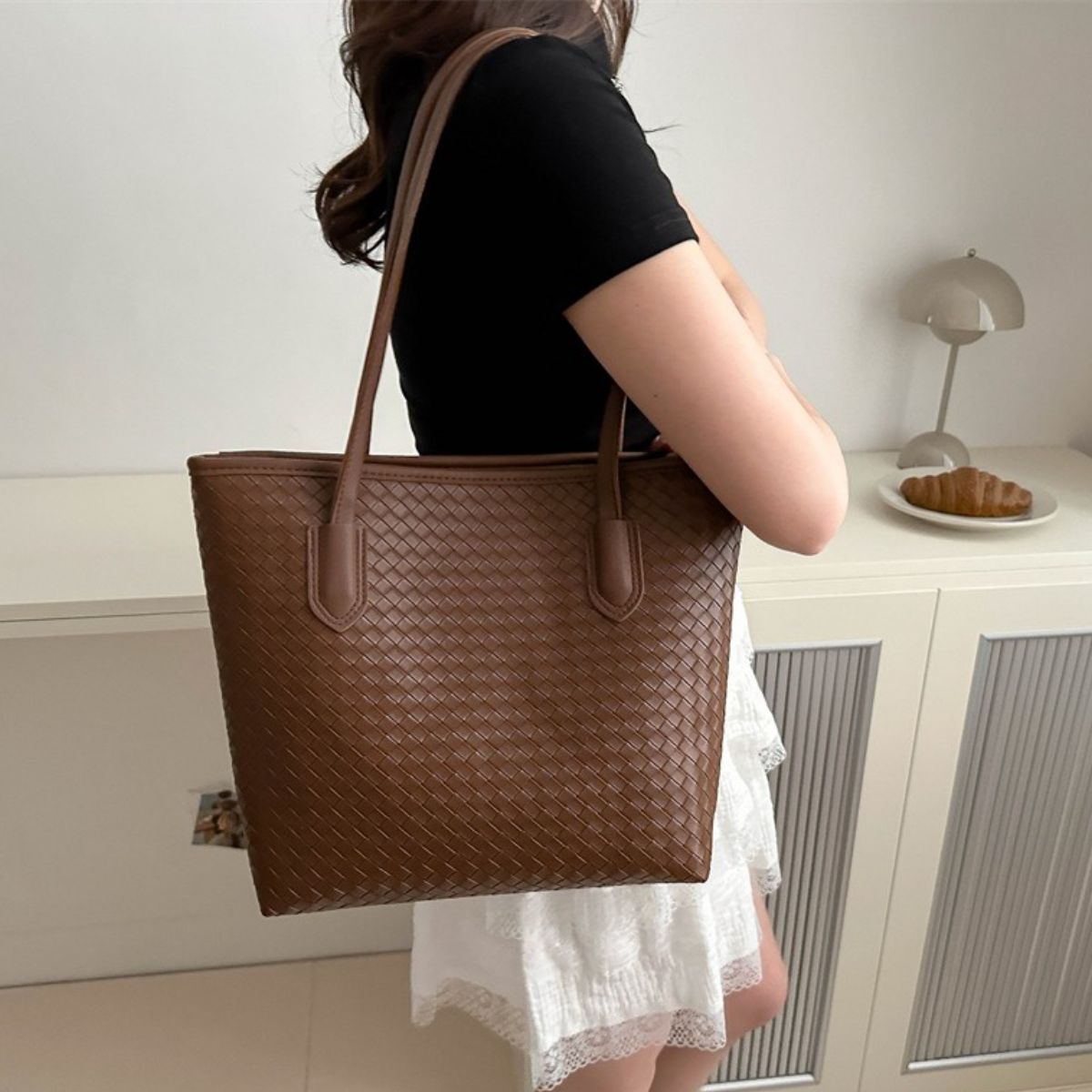 Textured PU Leather Handbag-Teresa&#39;s Fashionista LLC