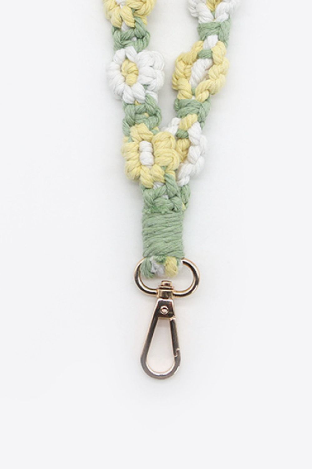 Assorted 4-Piece Macrame Flower Keychain-Teresa&#39;s Fashionista LLC