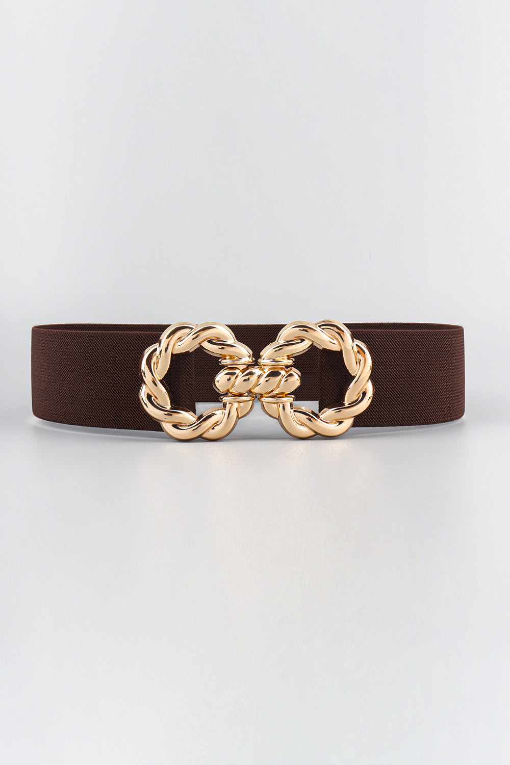 Zinc Alloy Buckle Elastic Belt-Teresa&#39;s Fashionista LLC