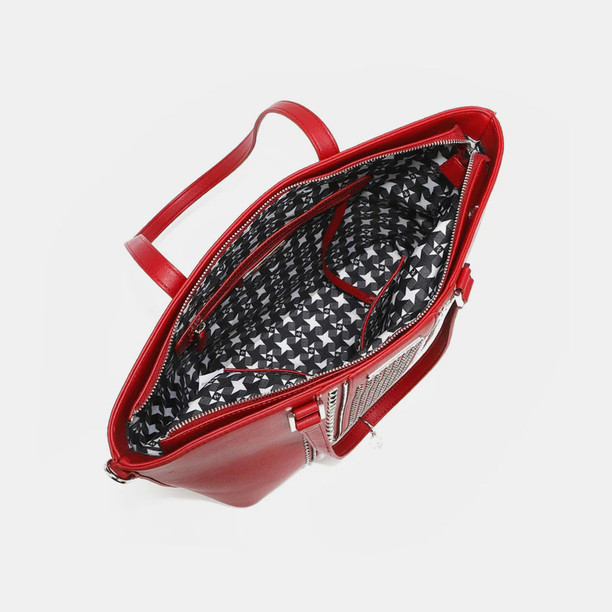 Nicole Lee USA Studded Decor Tote Bag-Teresa&#39;s Fashionista LLC