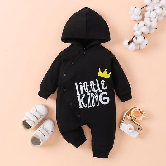 LITTLE KING Hooded Bodysuit-Teresa&#39;s Fashionista LLC