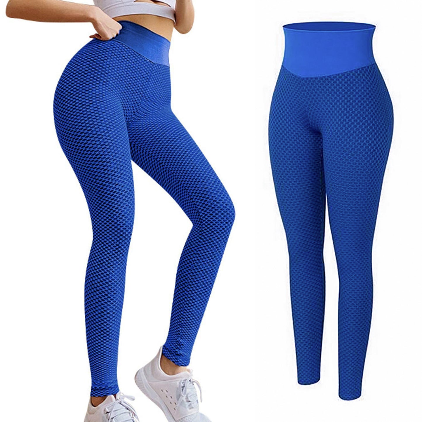 TIK Tok Leggings Women Butt Lifting Workout Tights Plus Size Sports High Waist Yoga Pants-Teresa&#39;s Fashionista LLC