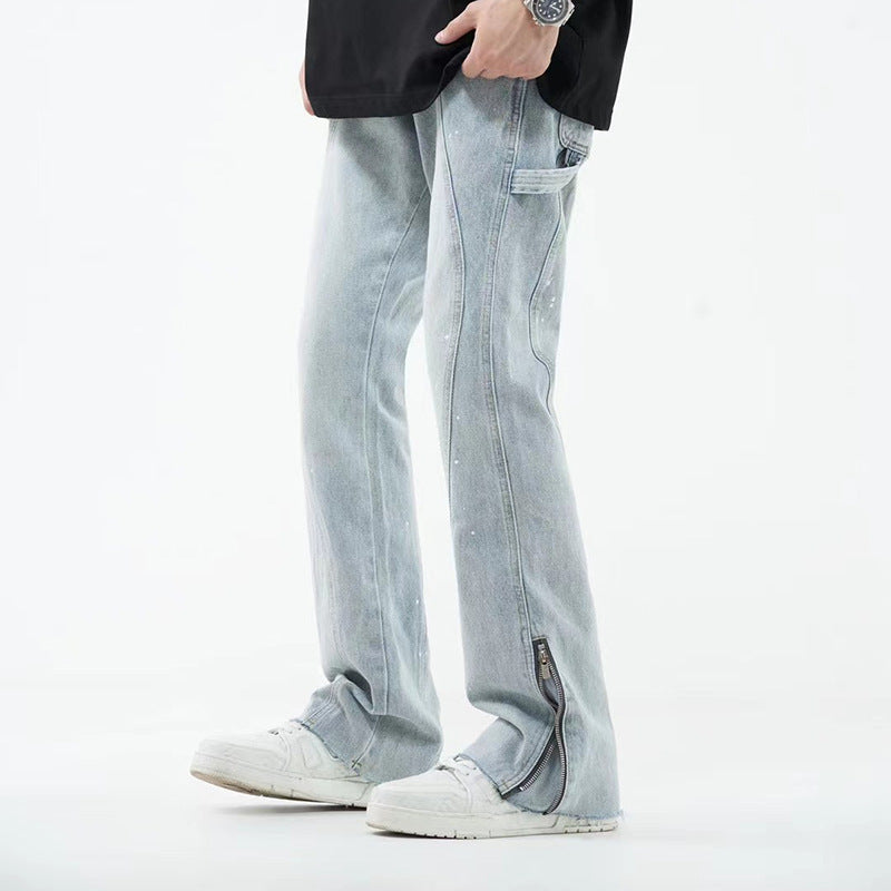 Men's Simple And Slightly Elastic Flare Jeans-Teresa&#39;s Fashionista LLC