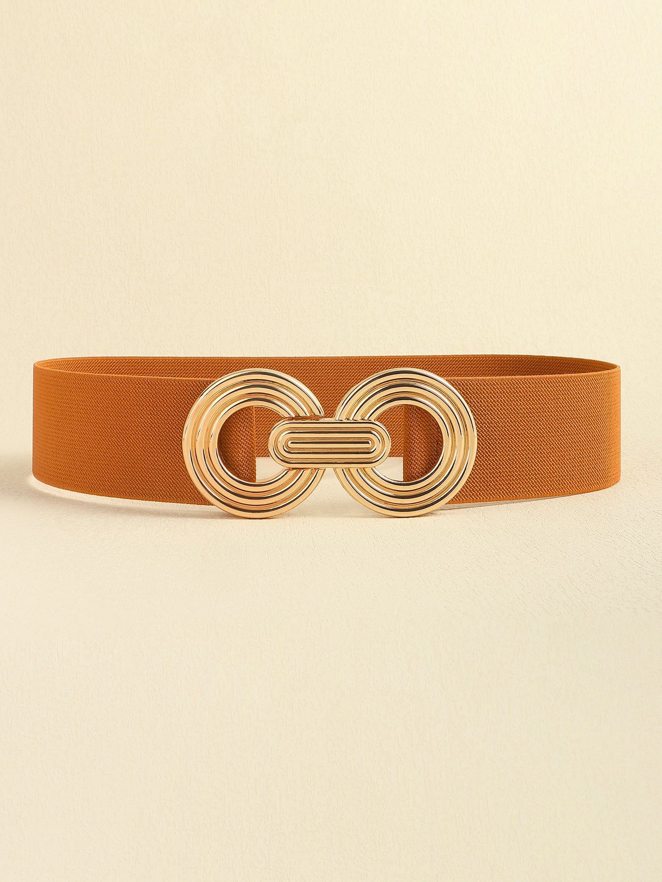 Geometric Buckle Elastic Wide Belt-Teresa&#39;s Fashionista LLC