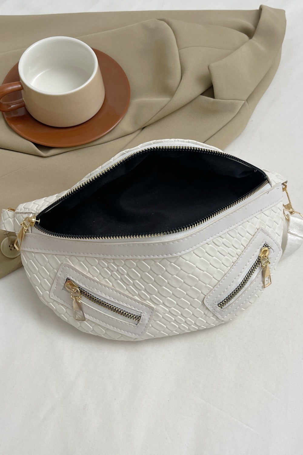 PU Leather Crossbody Bag with Coin Purse-Teresa&#39;s Fashionista LLC