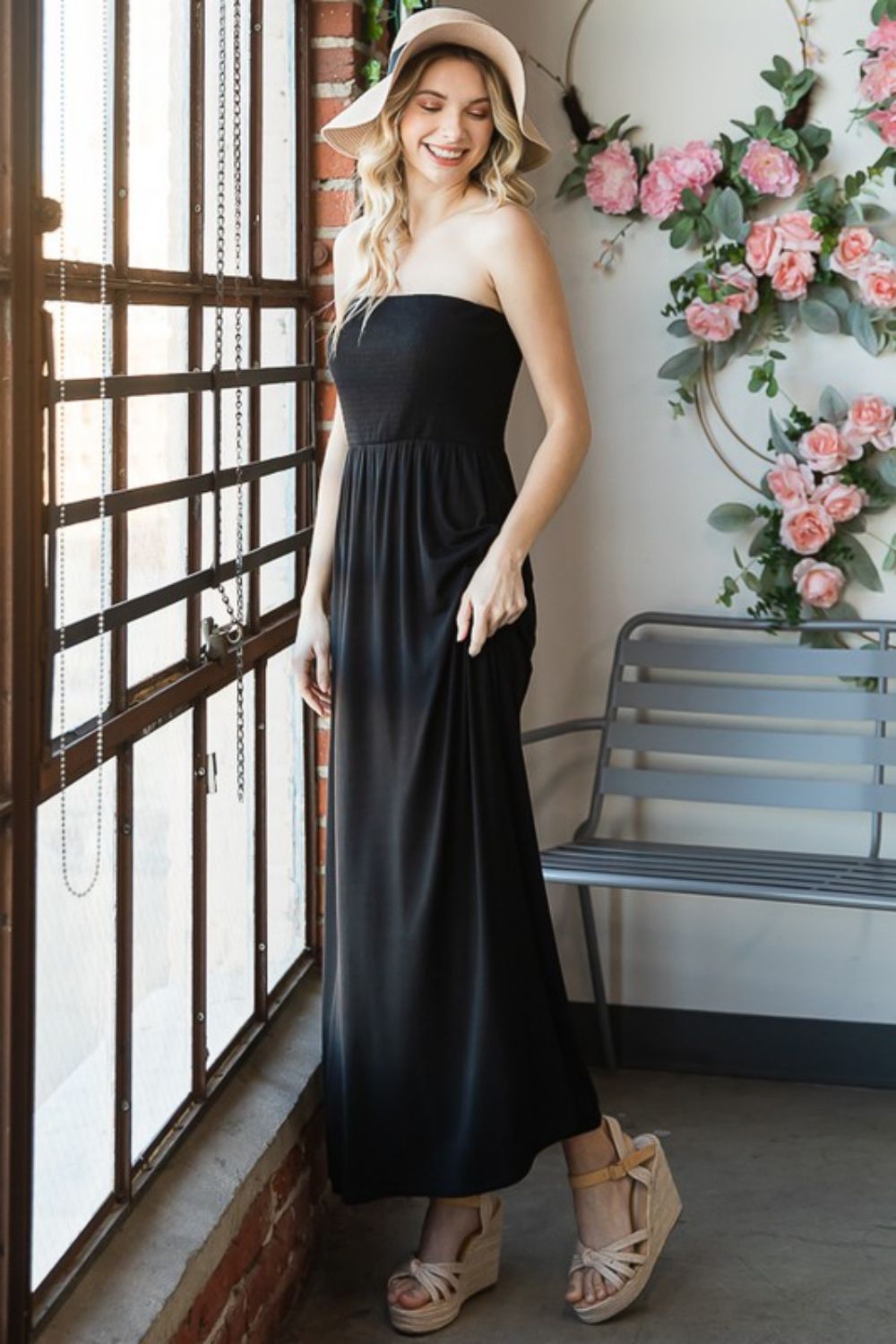 Heimish Full Size Strapless Maxi Dress-Teresa&#39;s Fashionista LLC