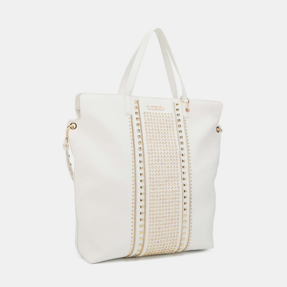 Nicole Lee USA Studded Large Tote Bag-Teresa&#39;s Fashionista LLC