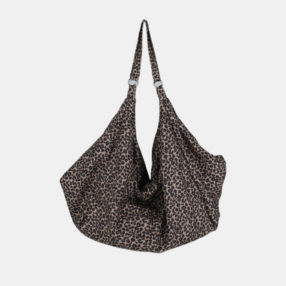 Leopard Polyester Tote Bag-Teresa&#39;s Fashionista LLC