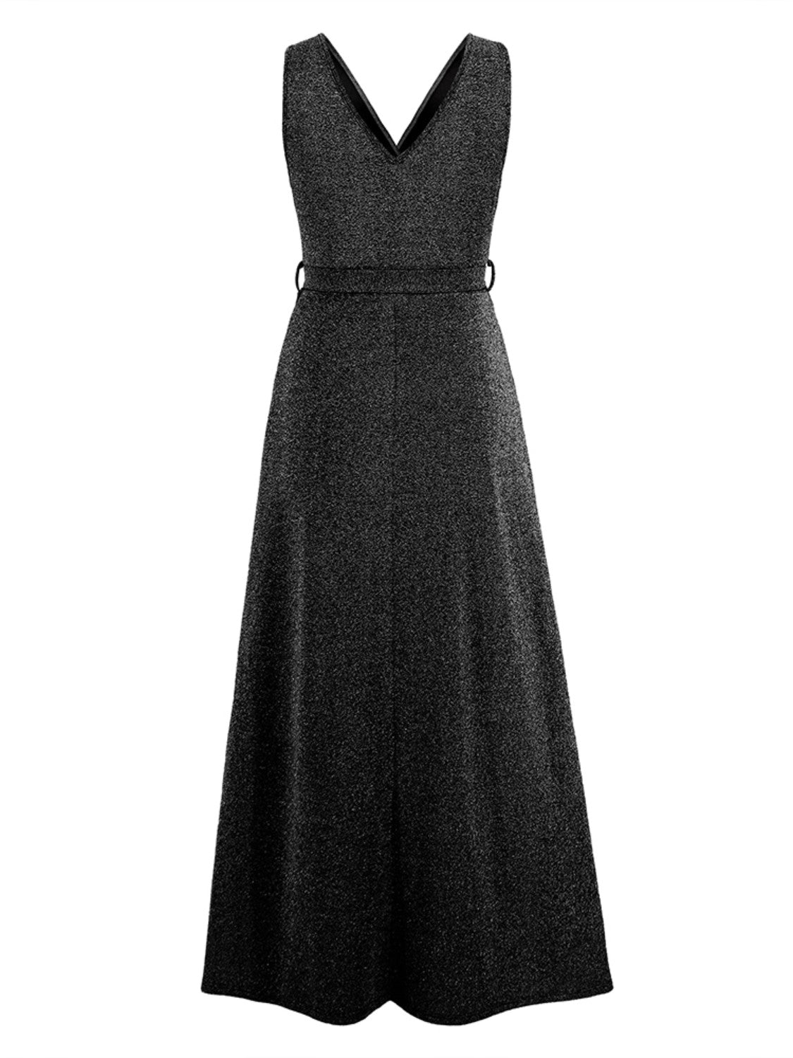 Slit Surplice Tie Waist Sleeveless Dress-Teresa&#39;s Fashionista LLC