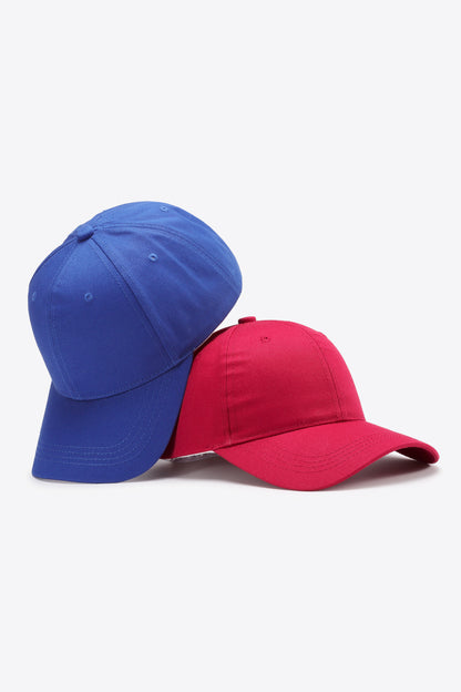 Plain Adjustable Cotton Baseball Cap-Teresa&#39;s Fashionista LLC