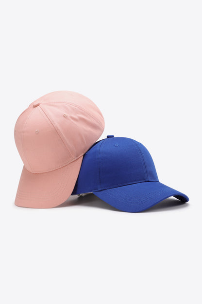 Plain Adjustable Cotton Baseball Cap-Teresa&#39;s Fashionista LLC