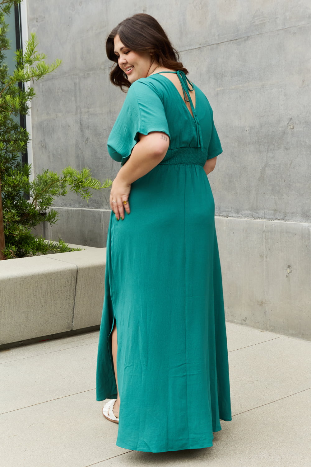 ODDI Full Size Woven Wrap Maxi Dress-Teresa&#39;s Fashionista LLC