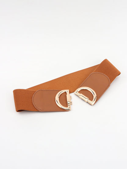 D Buckle Elastic Belt-Teresa&#39;s Fashionista LLC