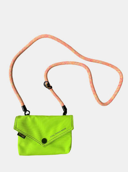 Hamawari Solid Color Envelope Shape Crossbody Bag with Removable Strap