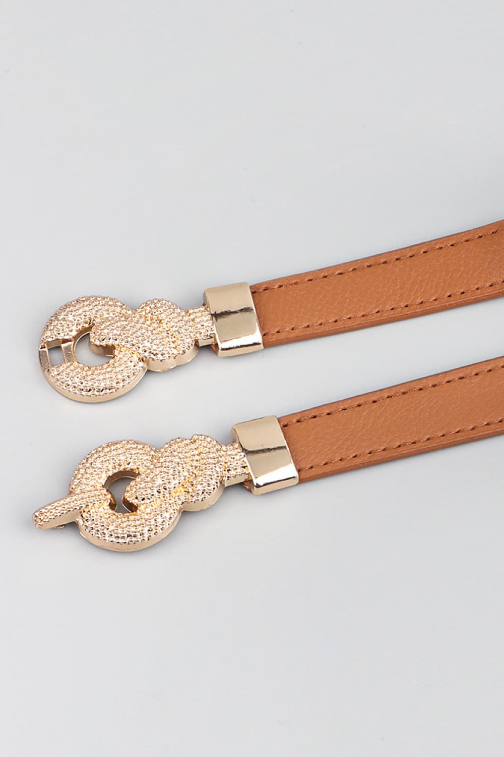 Zinc Alloy Buckle PU Leather Belt-Teresa&#39;s Fashionista LLC