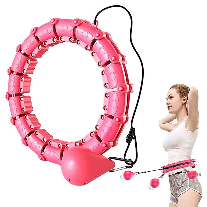 Custom Knots Weighted Hoola Fitness Hoop Smart Hula Thin Waist Weight Loss Knots Weighted Hoola Fitness Hoop Smart Hula Thin Waist Weight Loss-Teresa&#39;s Fashionista LLC