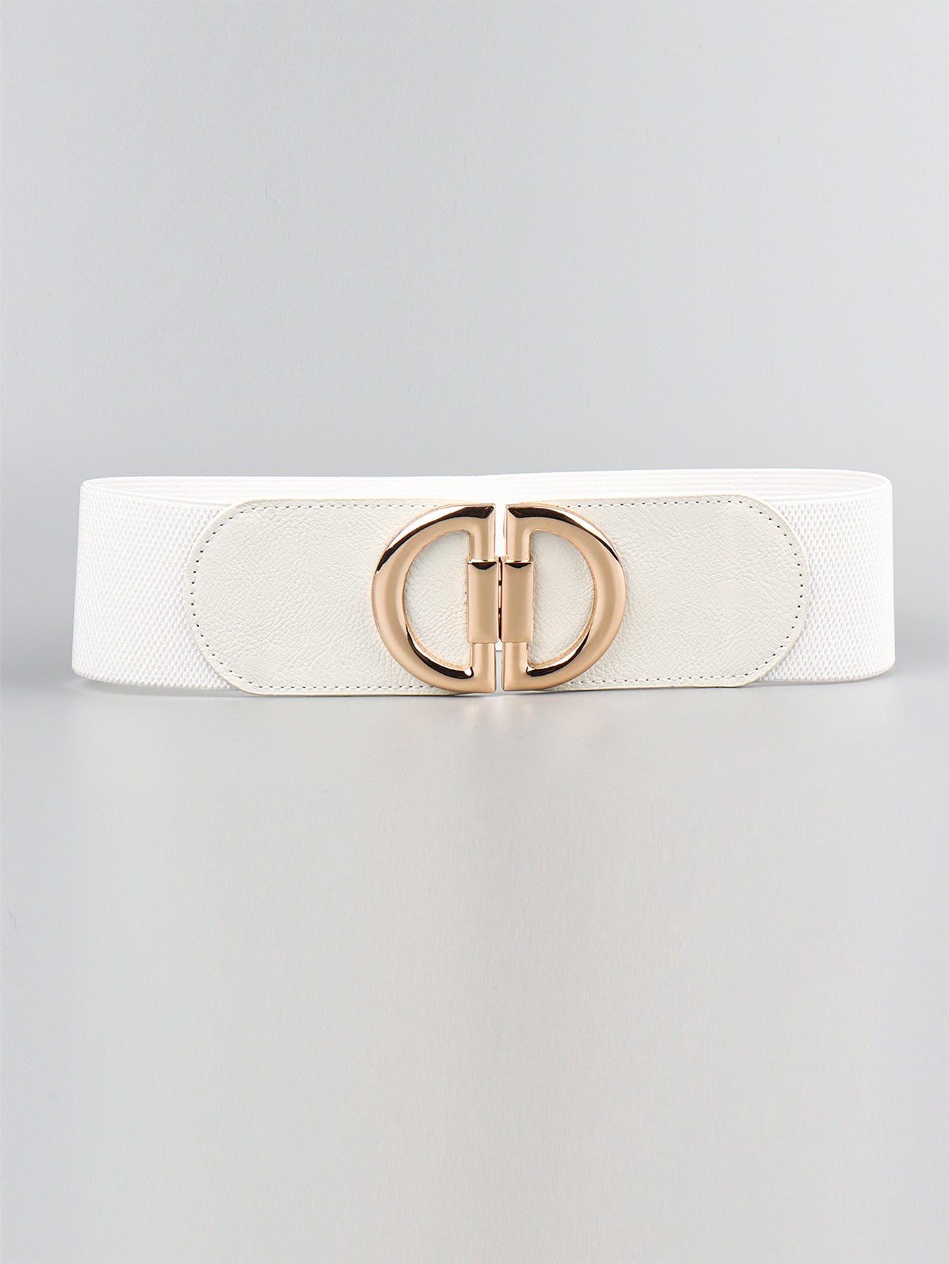 D Buckle Elastic Belt-Teresa&#39;s Fashionista LLC