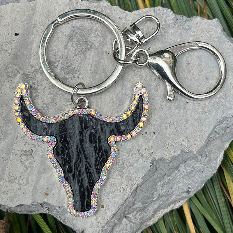 Bull Shape Key Chain-Teresa&#39;s Fashionista LLC