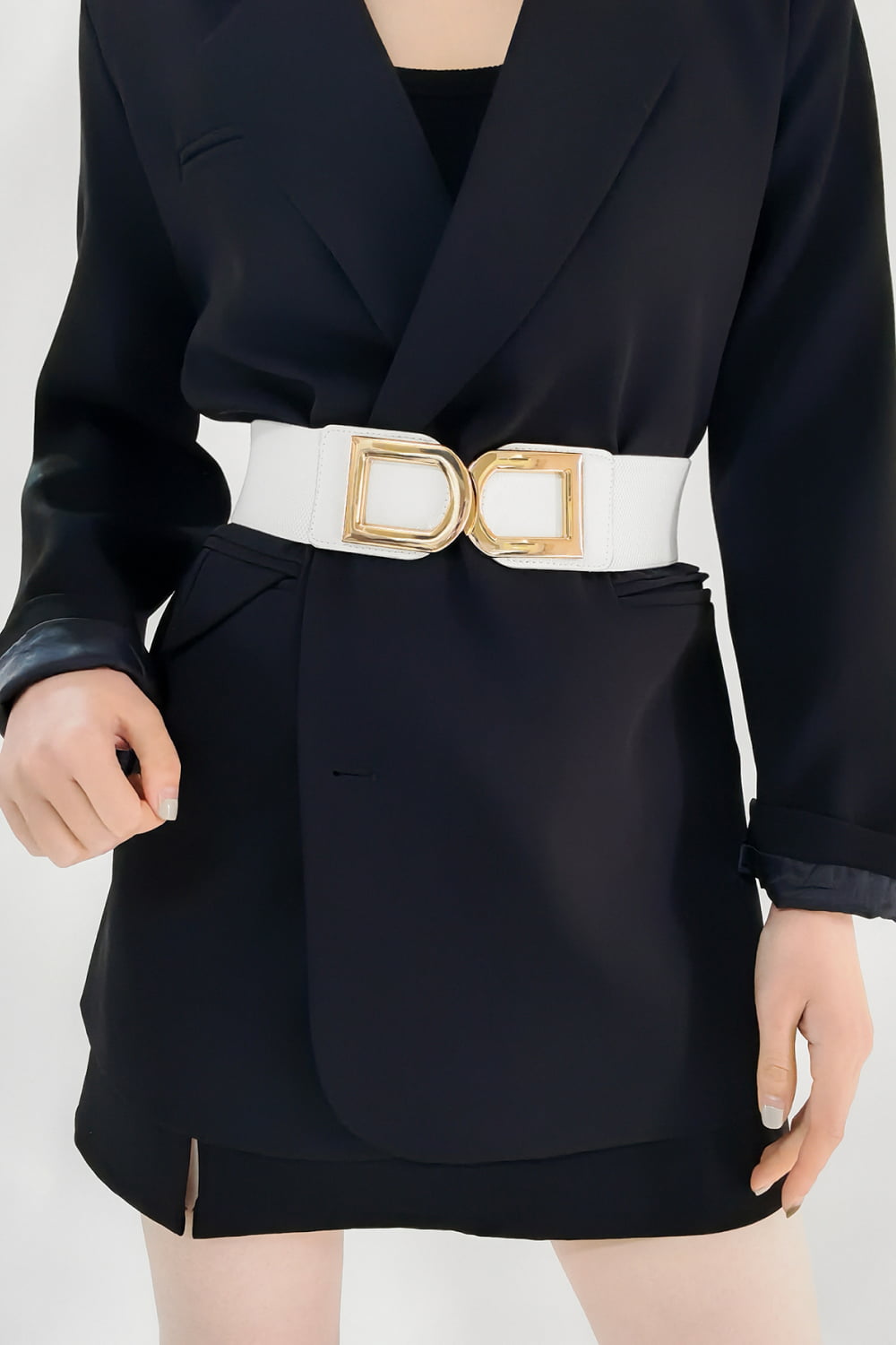 Double D Buckle PU Belt-Teresa&#39;s Fashionista LLC