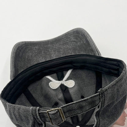 Bow Embroidered Adjustable Cap-Teresa&#39;s Fashionista LLC