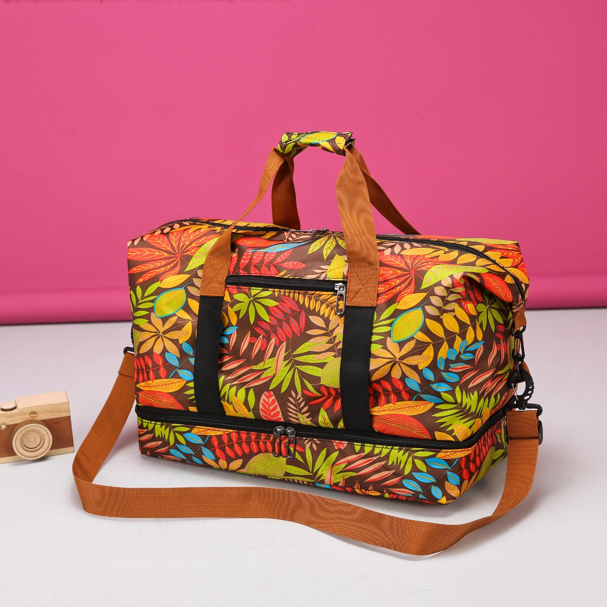 Canvas Printed Travel Bag-Teresa&#39;s Fashionista LLC