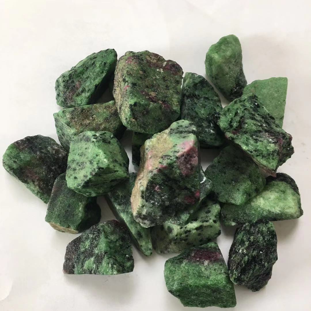 Crystal Rubble Red Green Treasure Primitive Stone About 3-5cm Mineral Specimen-Teresa&#39;s Fashionista LLC