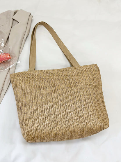 Straw Woven Tote Bag-Teresa&#39;s Fashionista LLC