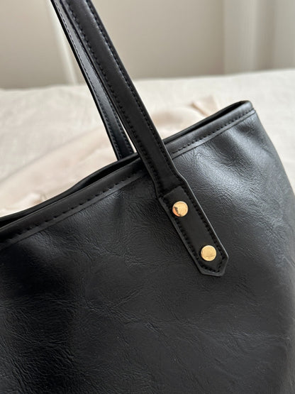 PU Leather Medium Shoulder Bag-Teresa&#39;s Fashionista LLC