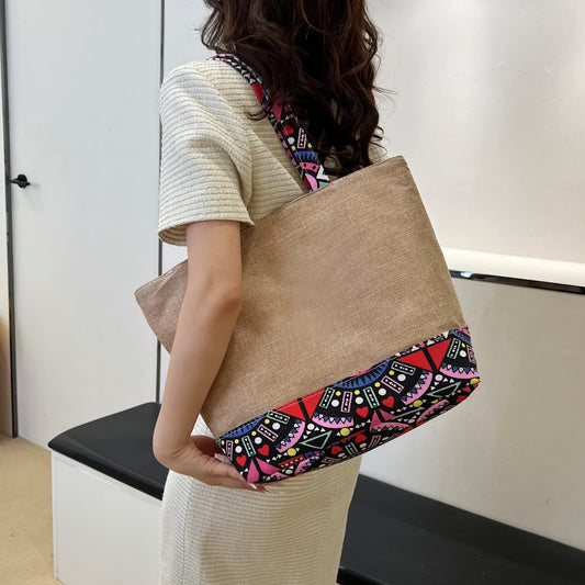 Geometric Medium Tote Bag-Teresa&#39;s Fashionista LLC