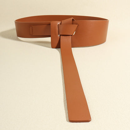 Knot Detail PU Belt-Teresa&#39;s Fashionista LLC