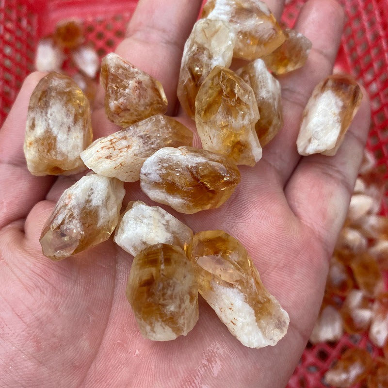 Random Rough Natural Citrine Point Quartz Crystal-Teresa&#39;s Fashionista LLC