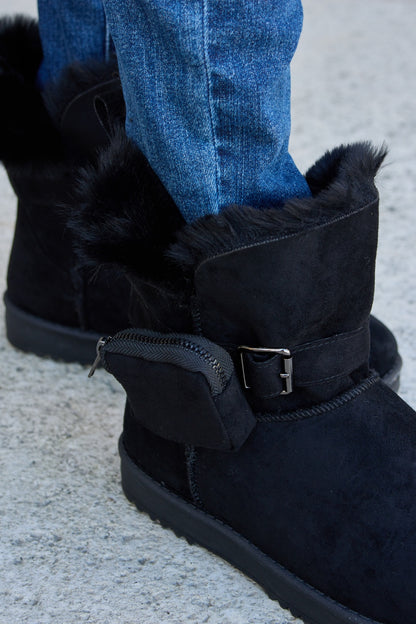 Forever Link Plush Thermal Flat Boots-Teresa&#39;s Fashionista LLC