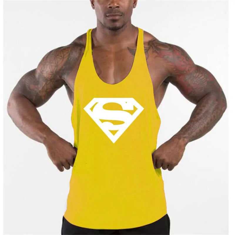 New Arrivals Bodybuilding Cotton Gym Sleeveless Tank Top for Men-Teresa&#39;s Fashionista LLC