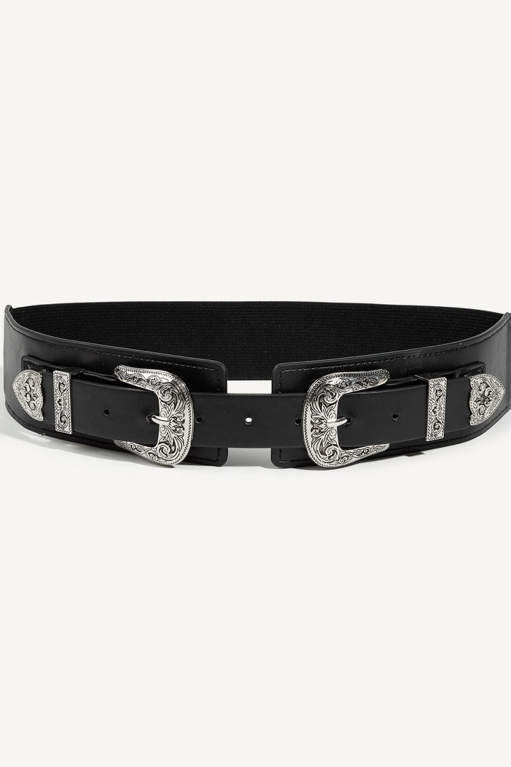 Double Buckle PU Leather Belt-Teresa&#39;s Fashionista LLC