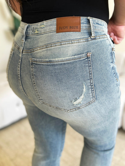 Judy Blue Full Size High Waist Flare Jeans-Teresa&#39;s Fashionista LLC