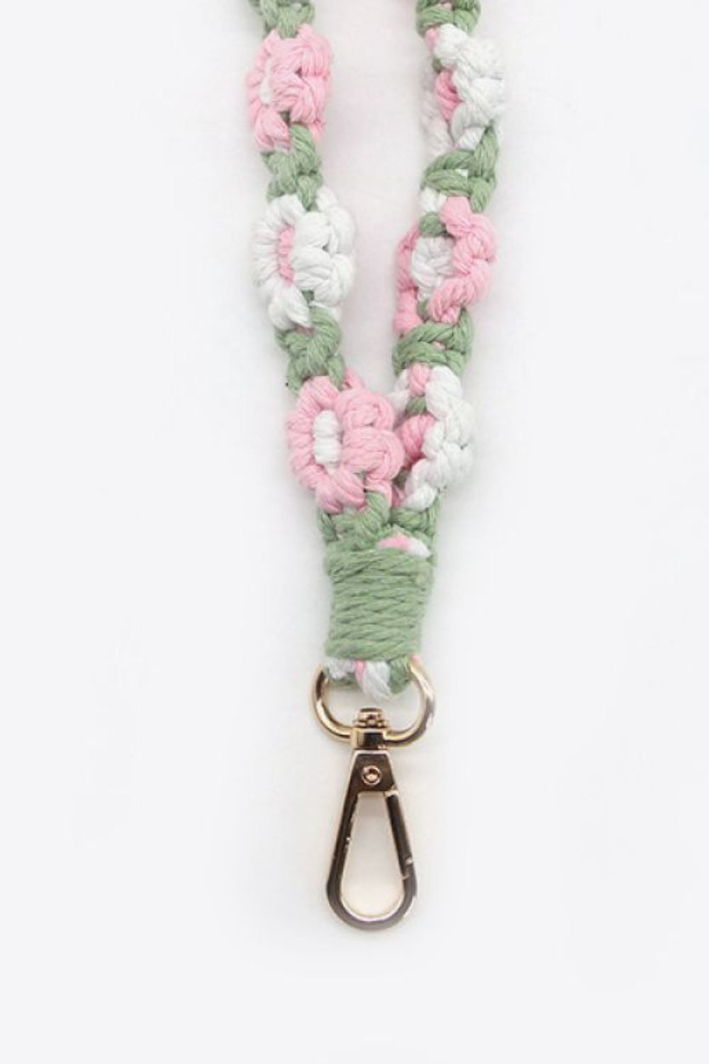 Assorted 4-Piece Macrame Flower Keychain-Teresa&#39;s Fashionista LLC