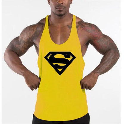 New Arrivals Bodybuilding Cotton Gym Sleeveless Tank Top for Men-Teresa&#39;s Fashionista LLC