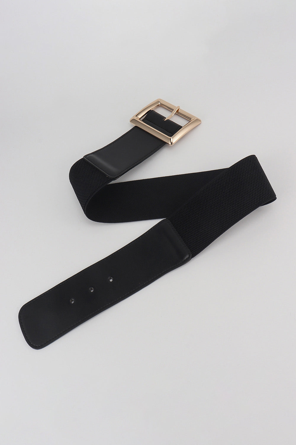 Rectangle Buckle Elastic Wide Belt-Teresa&#39;s Fashionista LLC