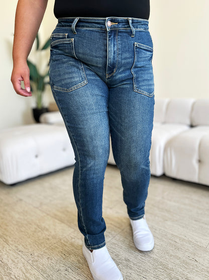 Judy Blue Full Size High Waist Skinny Jeans-Teresa&#39;s Fashionista LLC