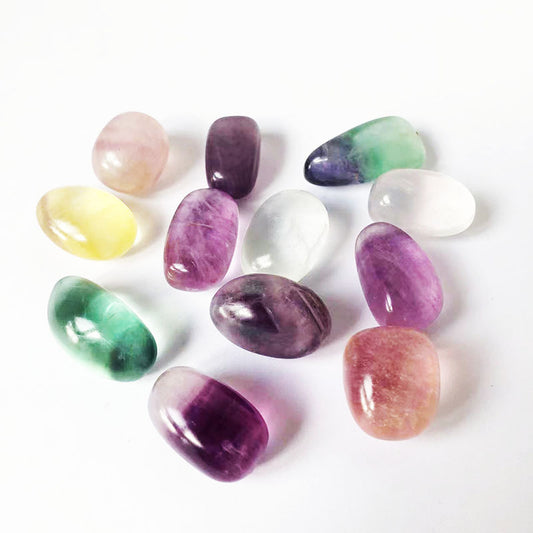 Natural Crystal Rainbow Fluorite Polishing And Polishing-Teresa&#39;s Fashionista LLC