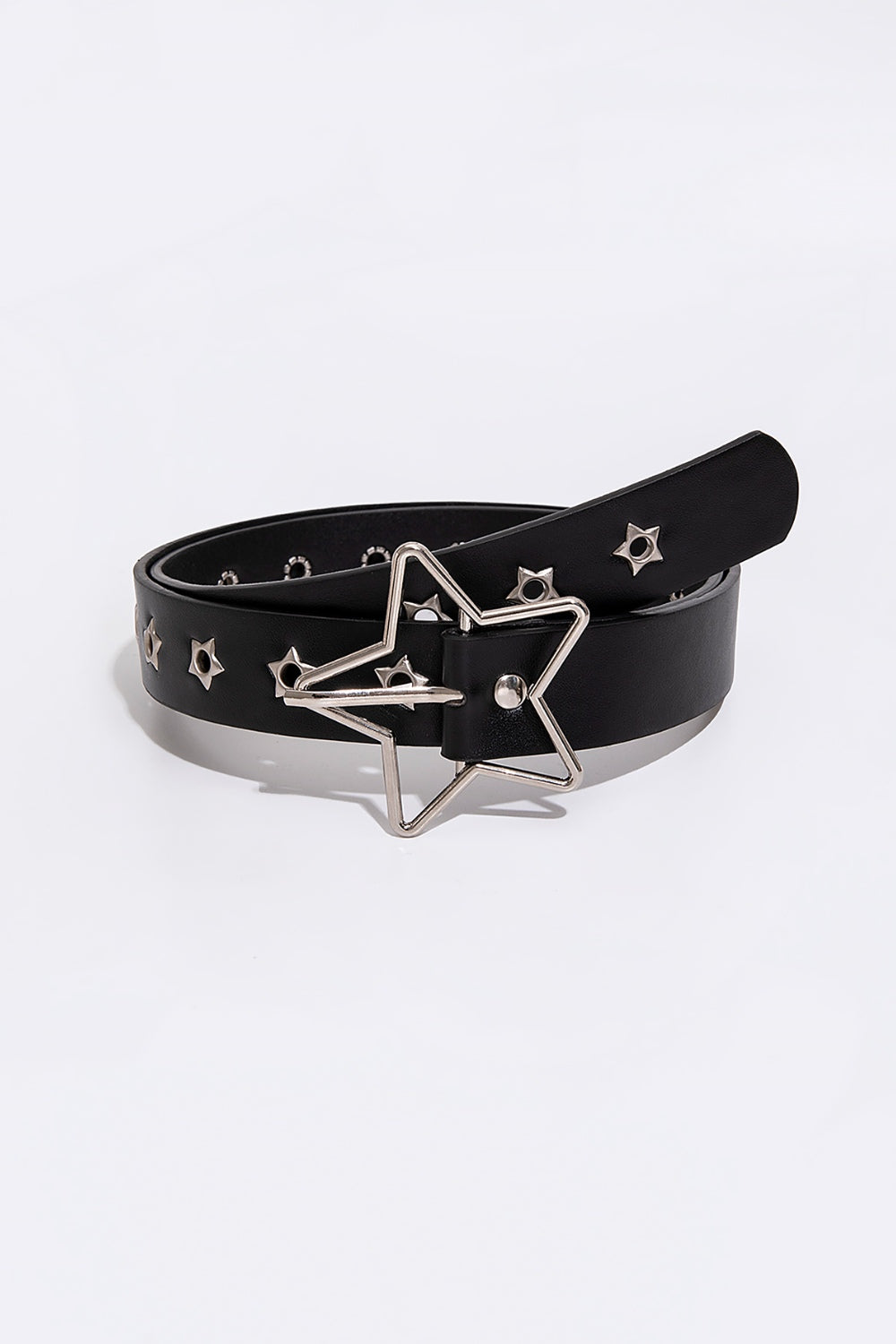 PU Leather Star Shape Buckle Belt-Teresa&#39;s Fashionista LLC