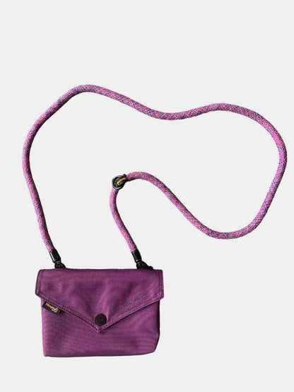 Hamawari Solid Color Envelope Shape Crossbody Bag with Removable Strap