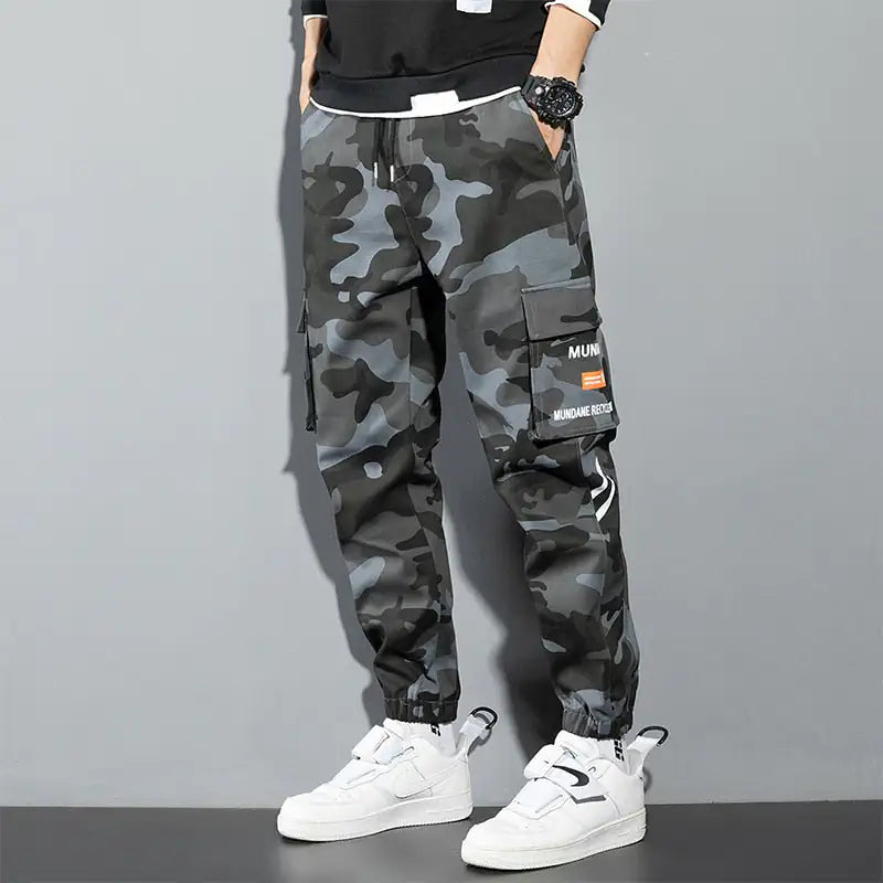 Black Cargo Pants Men-Teresa&#39;s Fashionista LLC