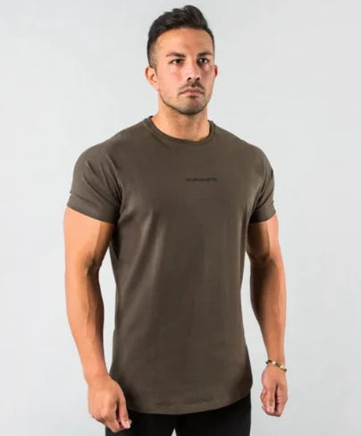 Men Fitted Gym T-Shirt-Teresa&#39;s Fashionista LLC