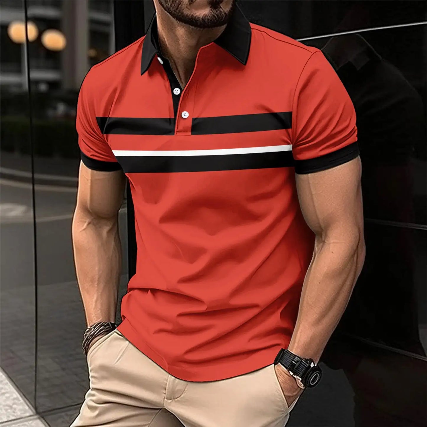 Men's Casual Collar Polo-Teresa&#39;s Fashionista LLC